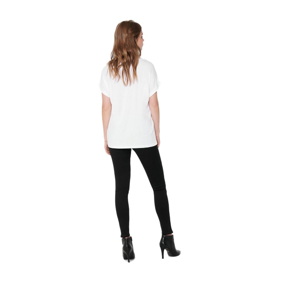 T-shirt blanc en polyester uniquement