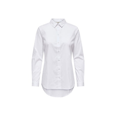 Jacqueline De Yong White Cotton Blouse