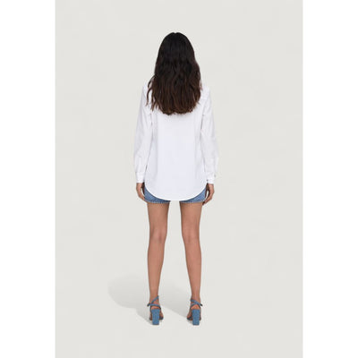 Jacqueline De Yong White Cotton Blouse