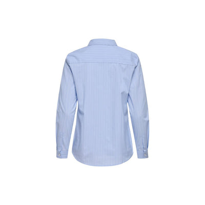Jacqueline De Yong Blue Cotton Blouse