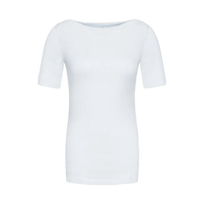 Vero Moda White Viscose T-Shirt