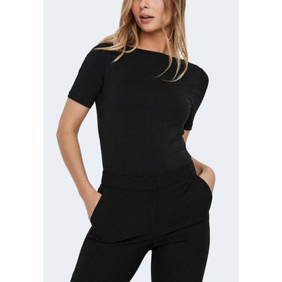 T-shirt en viscose noir Vero Moda