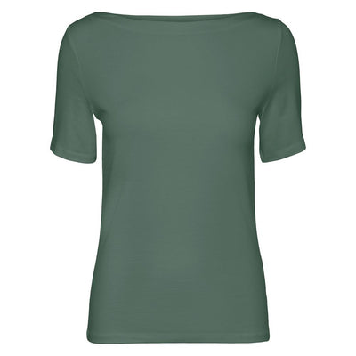 Vero Moda Green Viscose T-Shirt