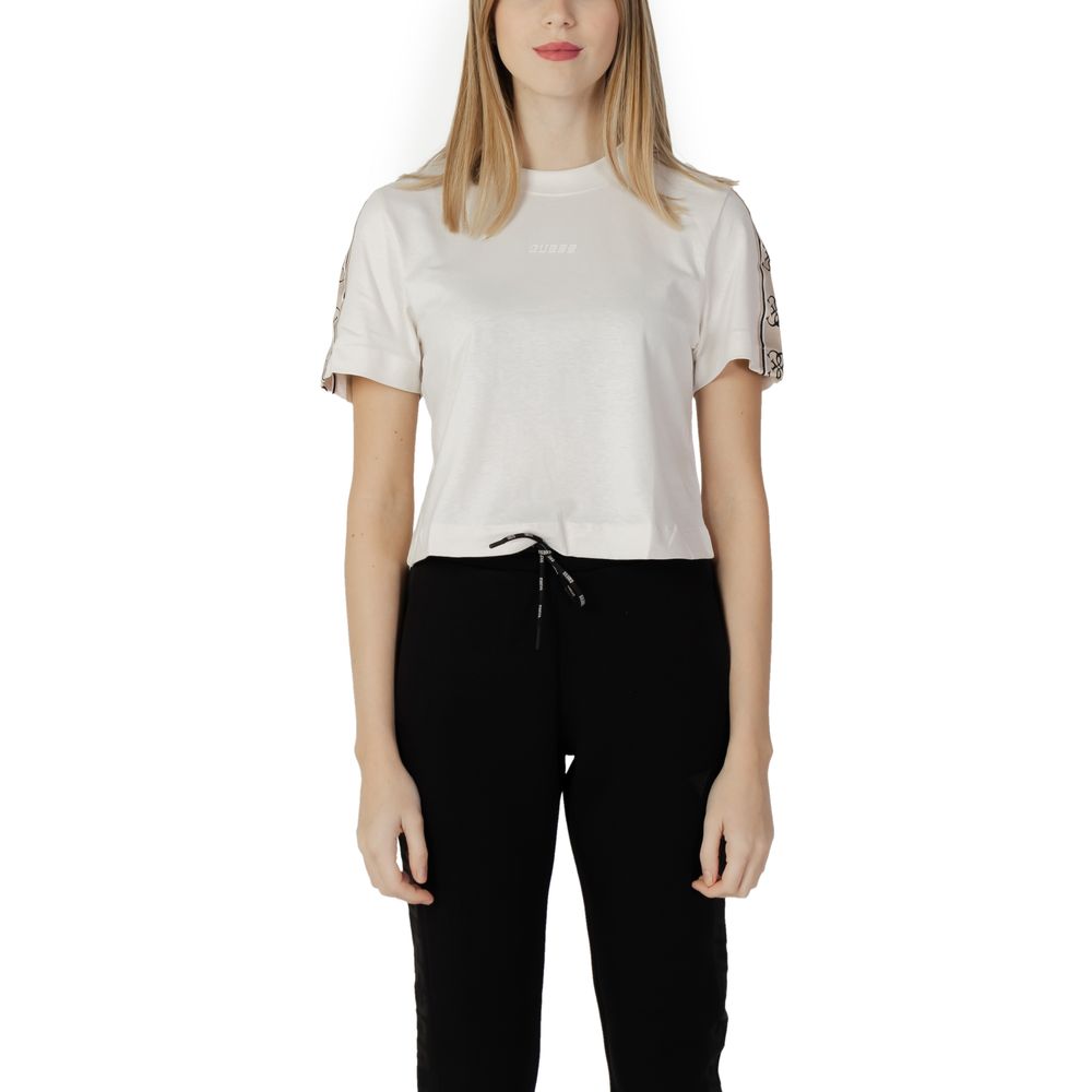 T-shirt Guess Active en coton crème
