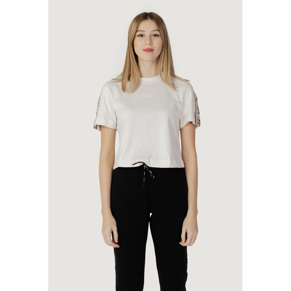 T-shirt Guess Active en coton crème