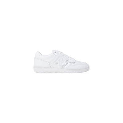 New Balance White Artificial Leather Sneaker