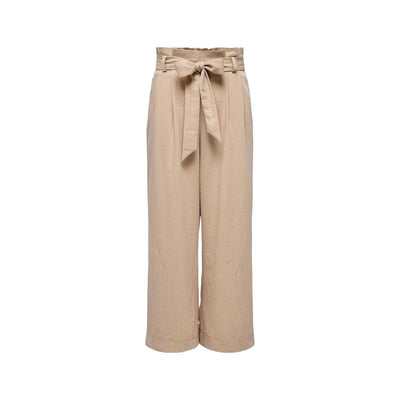 Only Beige Viscose Pant