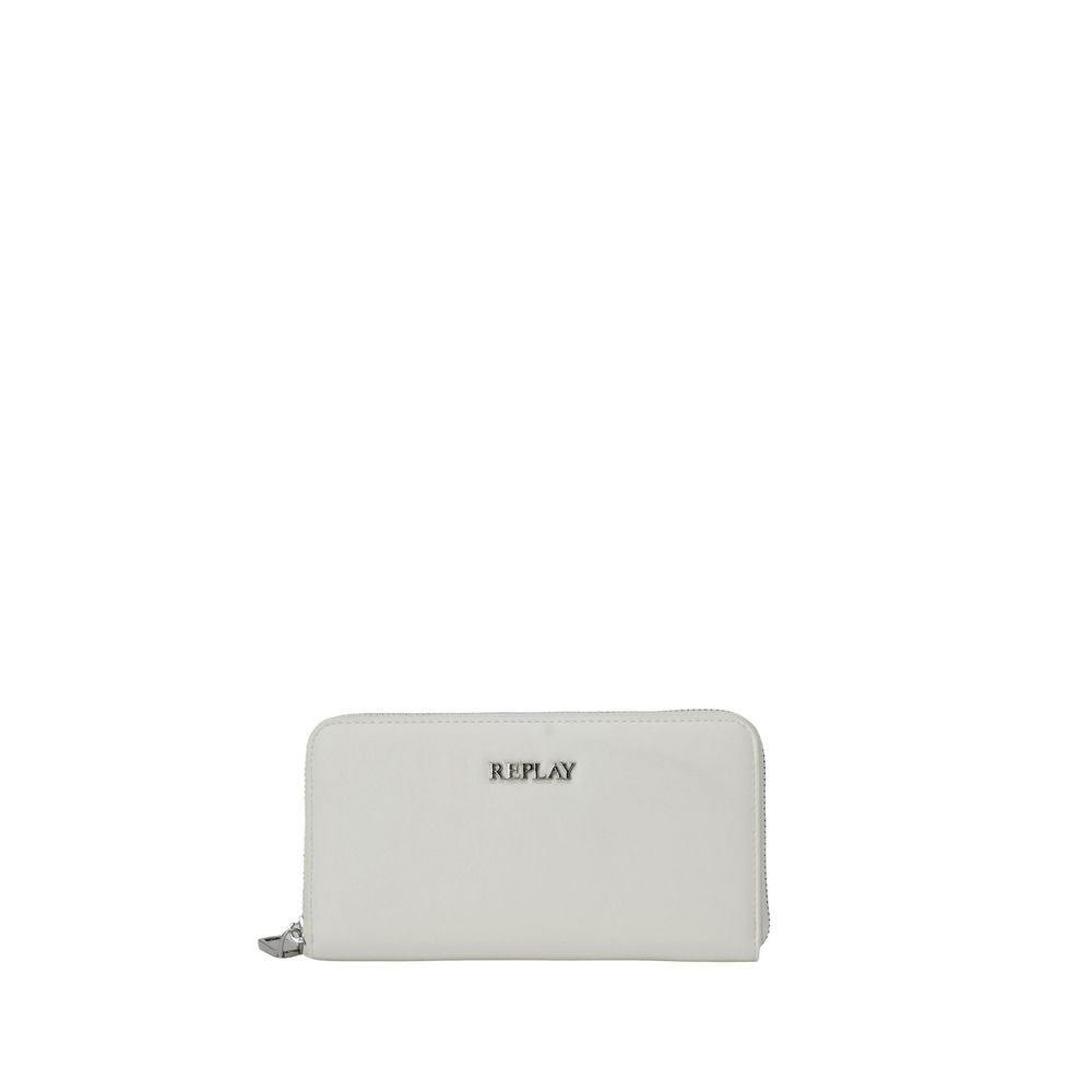 Replay White Polyethylene Wallet