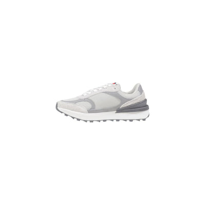Tommy Hilfiger Jeans Gray Suede Leather Sneaker