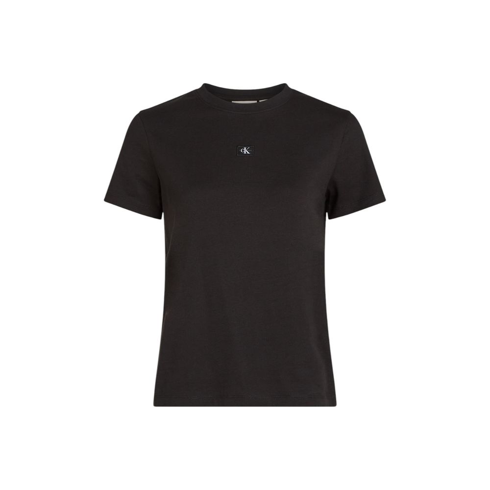 T-shirt en coton recyclé noir Calvin Klein Jeans