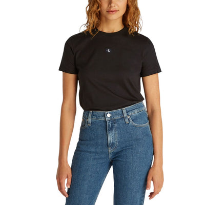 T-shirt en coton recyclé noir Calvin Klein Jeans