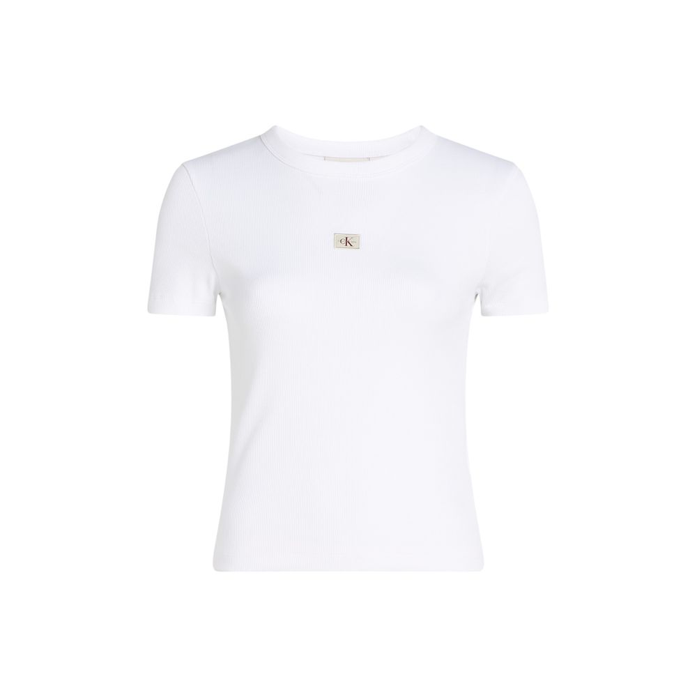 T-shirt blanc en coton recyclé Calvin Klein Jeans