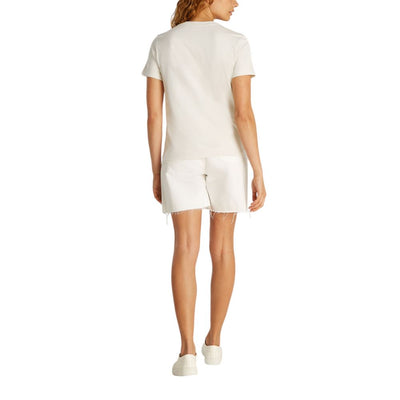 T-shirt en coton recyclé beige Calvin Klein Jeans