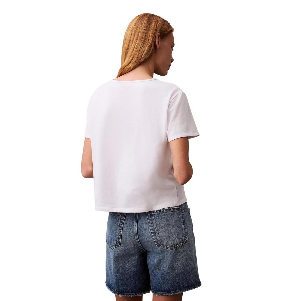 T-shirt en coton recyclé blanc Calvin Klein Jeans