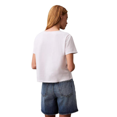 T-shirt en coton recyclé blanc Calvin Klein Jeans