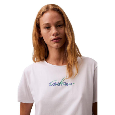 T-shirt en coton recyclé blanc Calvin Klein Jeans