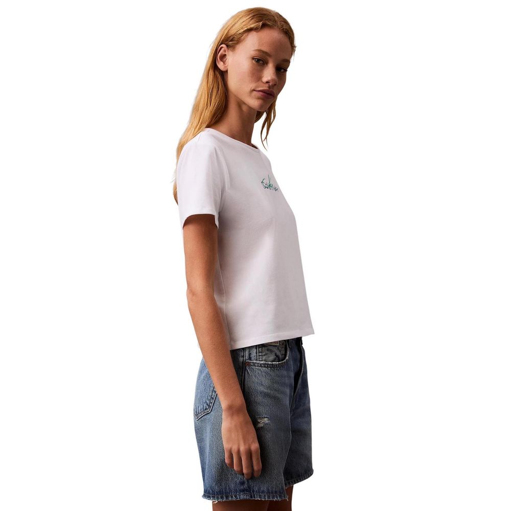 T-shirt en coton recyclé blanc Calvin Klein Jeans