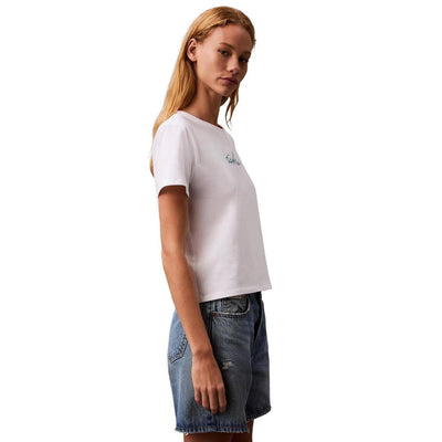 T-shirt en coton recyclé blanc Calvin Klein Jeans