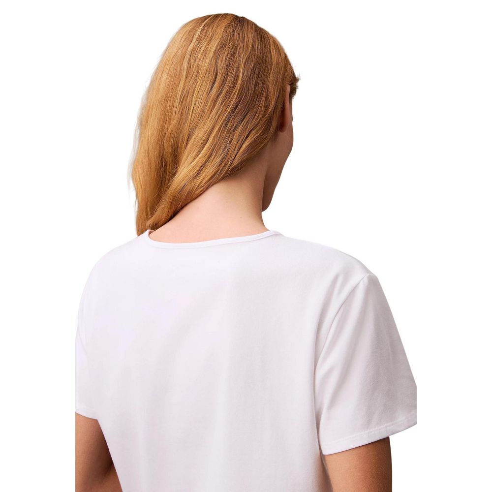 T-shirt en coton recyclé blanc Calvin Klein Jeans