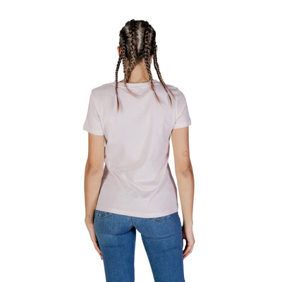 T-shirt en coton rose Guess Active
