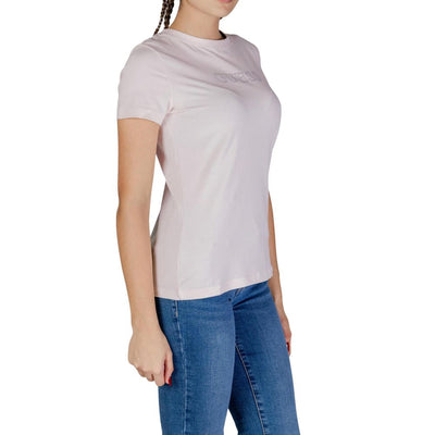 T-shirt en coton rose Guess Active