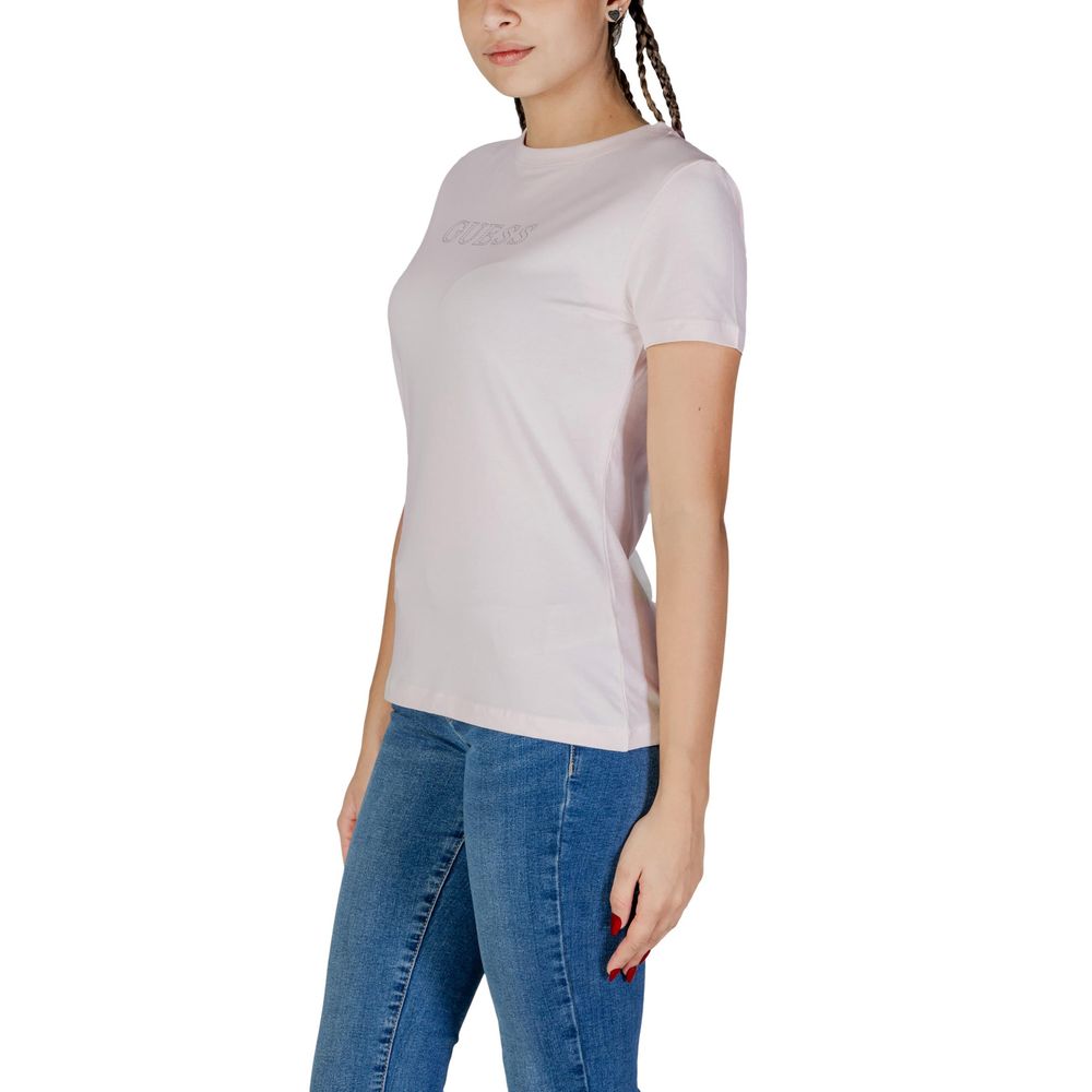 T-shirt en coton rose Guess Active