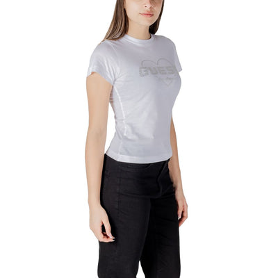 T-shirt en coton blanc Guess Active