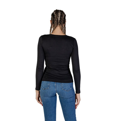Guess Black Cotton Long Sleeve