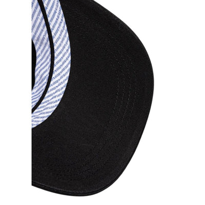 Tommy Hilfiger Black Cotton Caps Baseball Hat