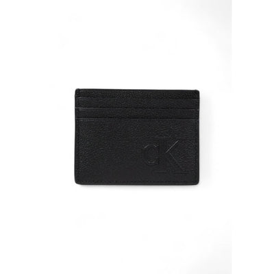 Calvin Klein Jeans Black Leather Cardholder