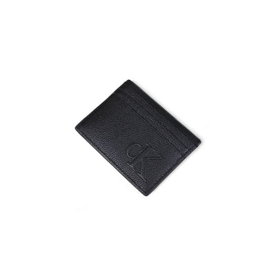 Calvin Klein Jeans Black Leather Cardholder