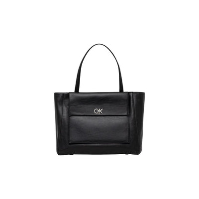 Calvin Klein Zwarte Handtas van Gerecycled Polyester