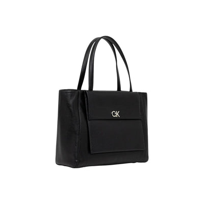 Calvin Klein Zwarte Handtas van Gerecycled Polyester