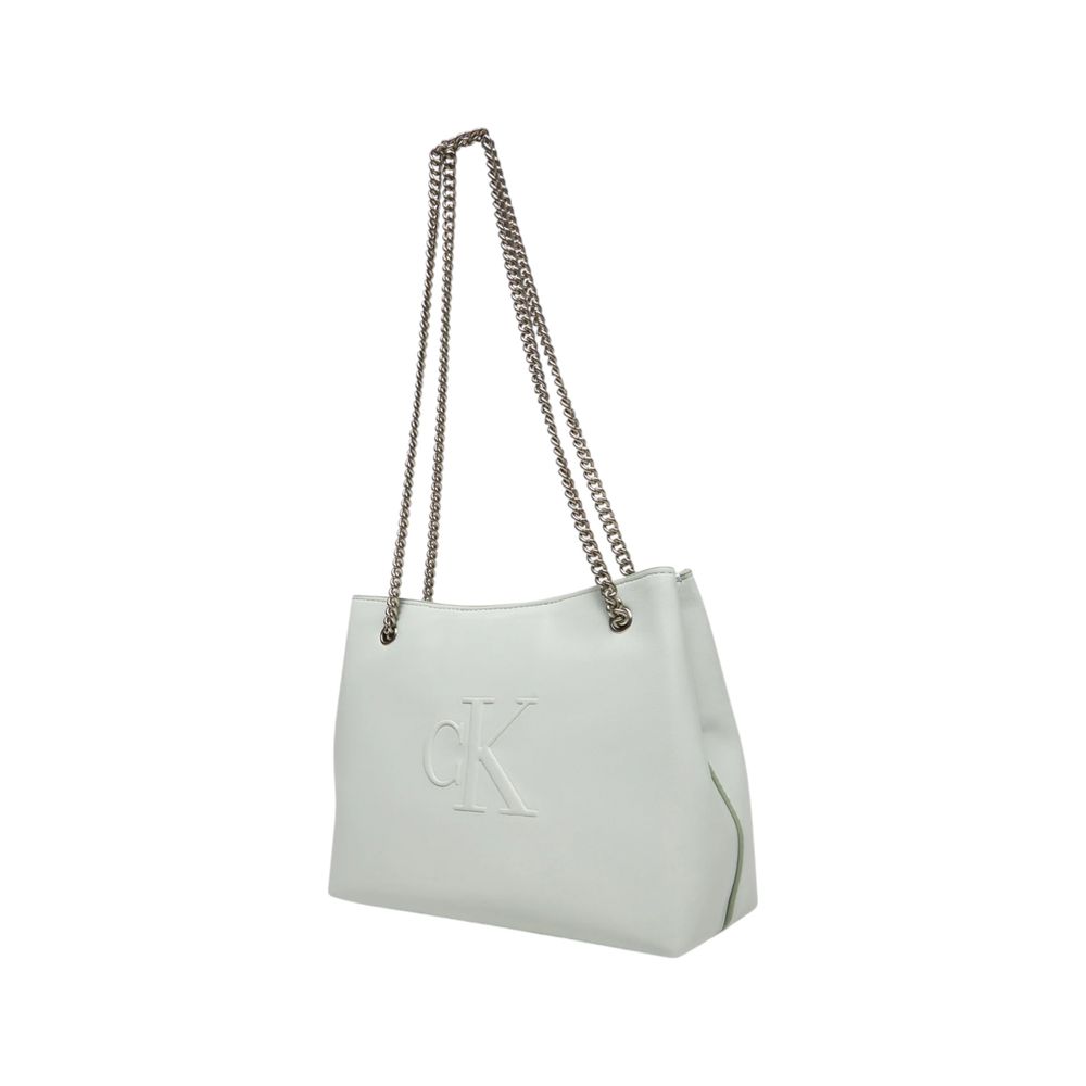 Sac à main en polyéthylène gris Calvin Klein Jeans