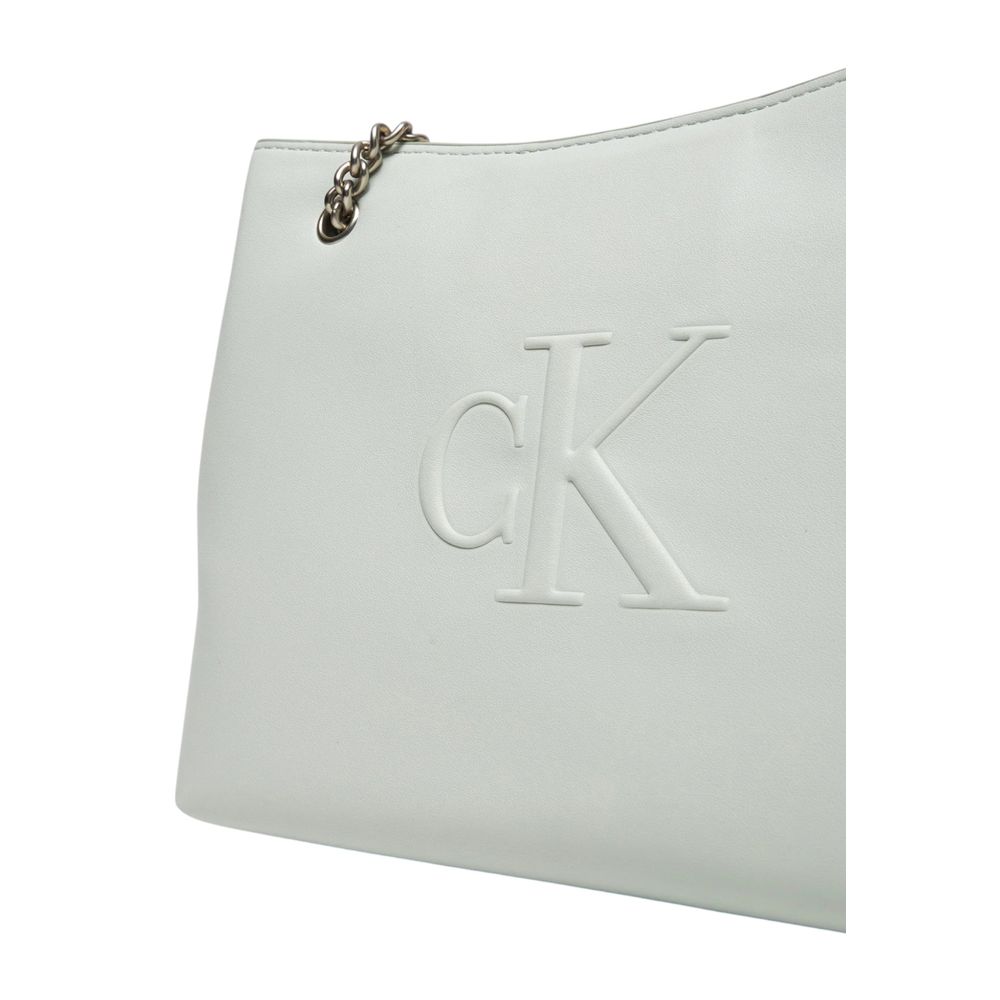 Sac à main en polyéthylène gris Calvin Klein Jeans