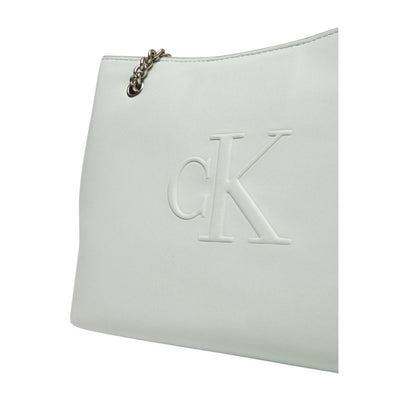 Sac à main en polyéthylène gris Calvin Klein Jeans