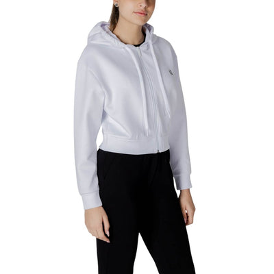 Armani Exchange White Cotton Hoody