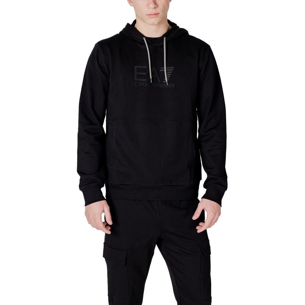 EA7 Emporio Armani Zwarte Katoenen Hoody