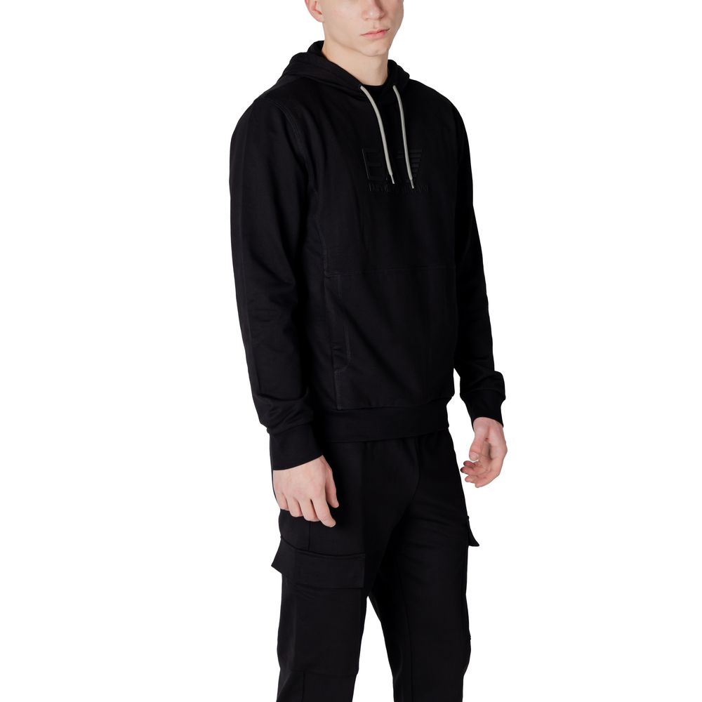 EA7 Emporio Armani Zwarte Katoenen Hoody