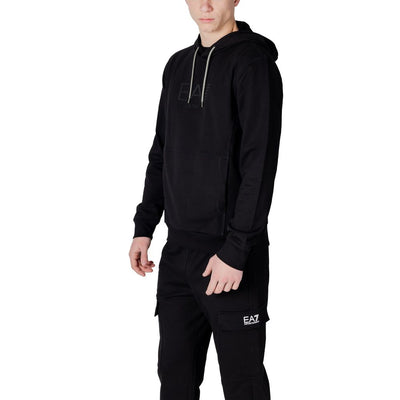 EA7 Emporio Armani Zwarte Katoenen Hoody