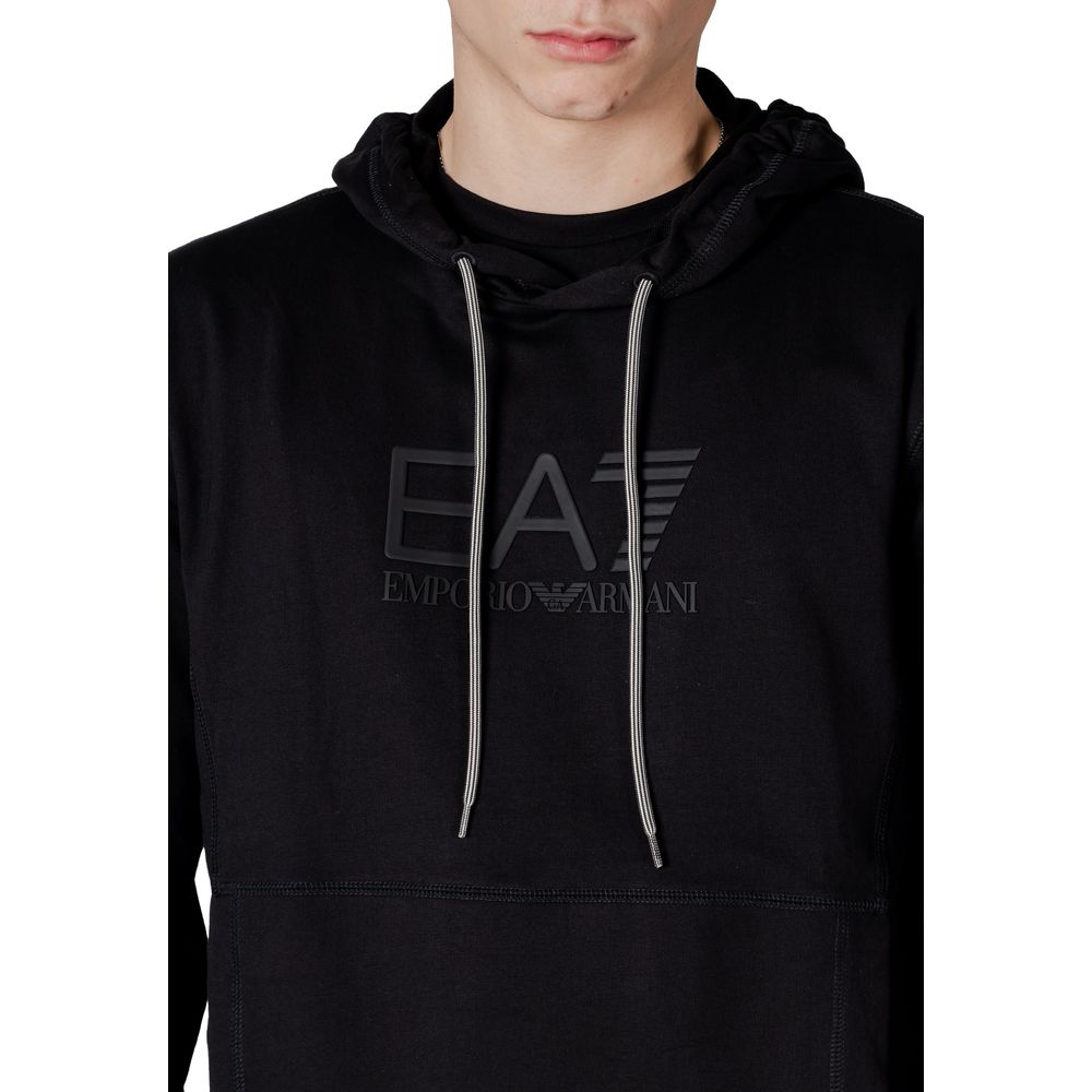 EA7 Emporio Armani Zwarte Katoenen Hoody