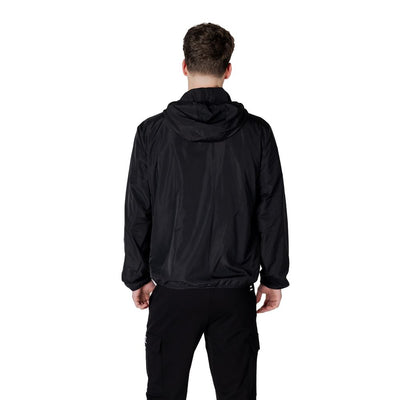 EA7 Emporio Armani Black Polyester Jackets & Coat