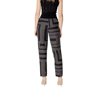 Jacqueline De Yong Black Viscose Pant