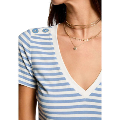 Morgan De Toi White Viscose T-Shirt