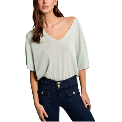 Morgan De Toi Green Viscose Sweater