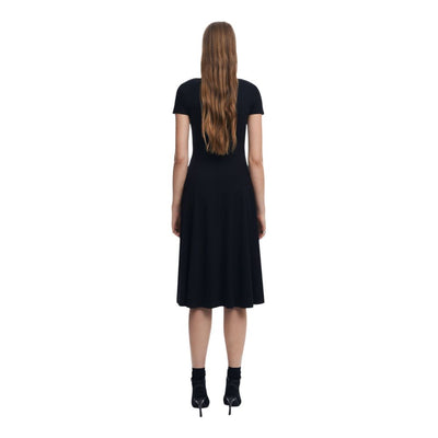 Desigual, robe midi en coton noir