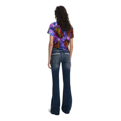 T-shirt en viscose violette Desigual