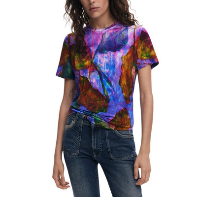 T-shirt en viscose violette Desigual