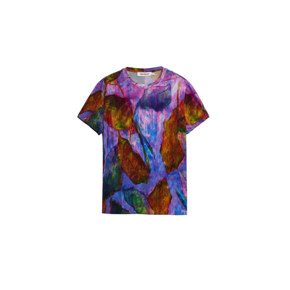 T-shirt en viscose violette Desigual