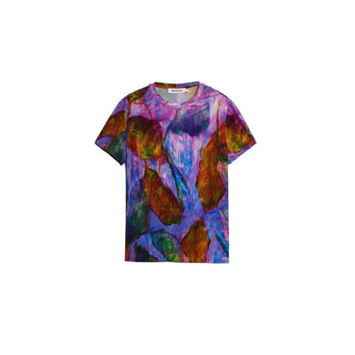 T-shirt en viscose violette Desigual
